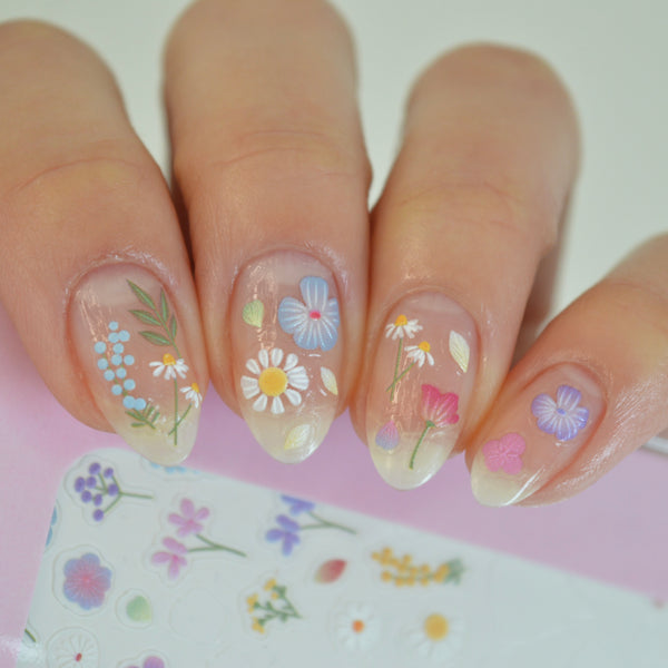 Purple Violet PLAY Nail Art Sticker