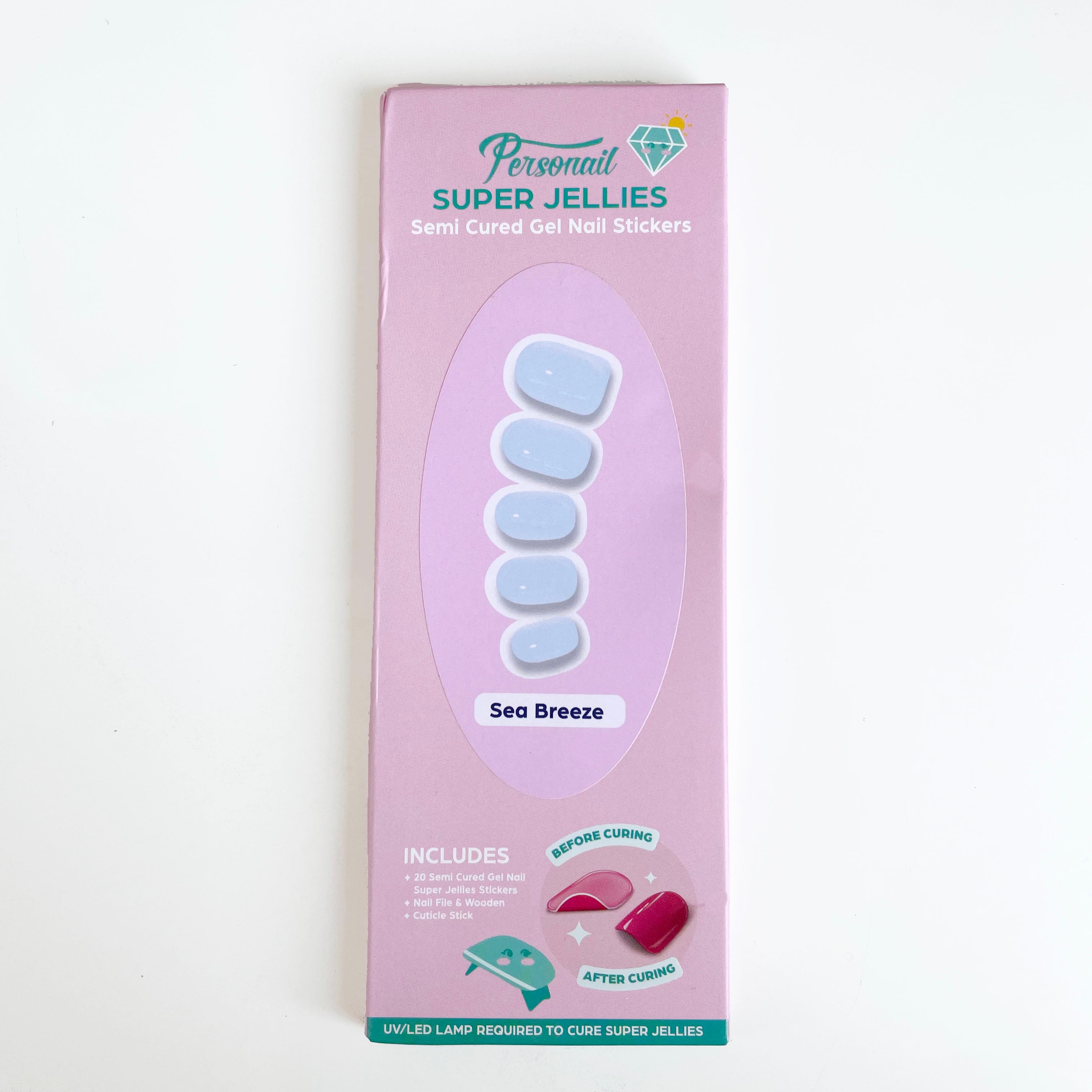 Sea Breeze | Super Jellies DIY Hard Semi Cured Gel Nail Wraps