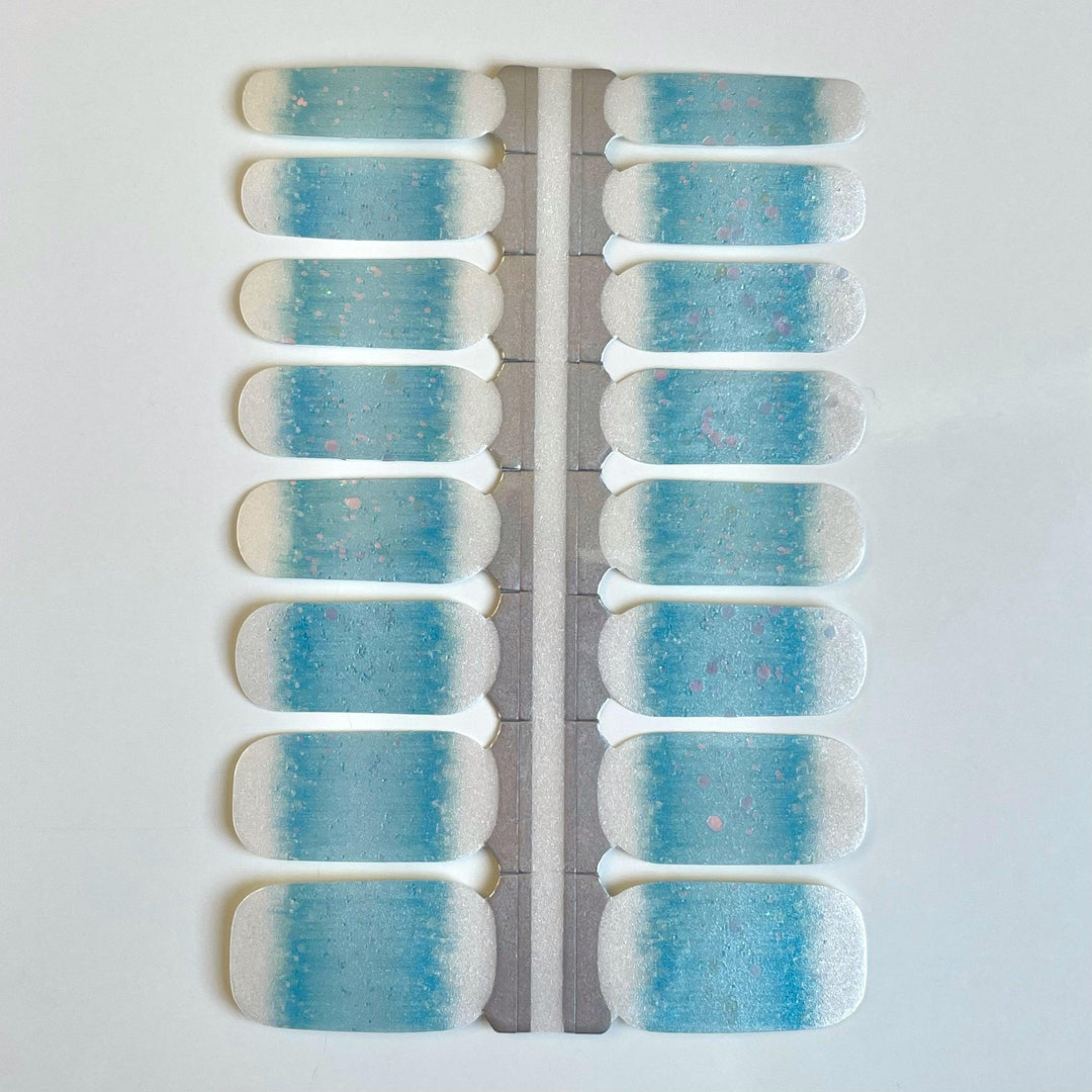 Self Titled Taylor Edition (Eras Tour)| Turquoise Glitter Nail Polish Wrap