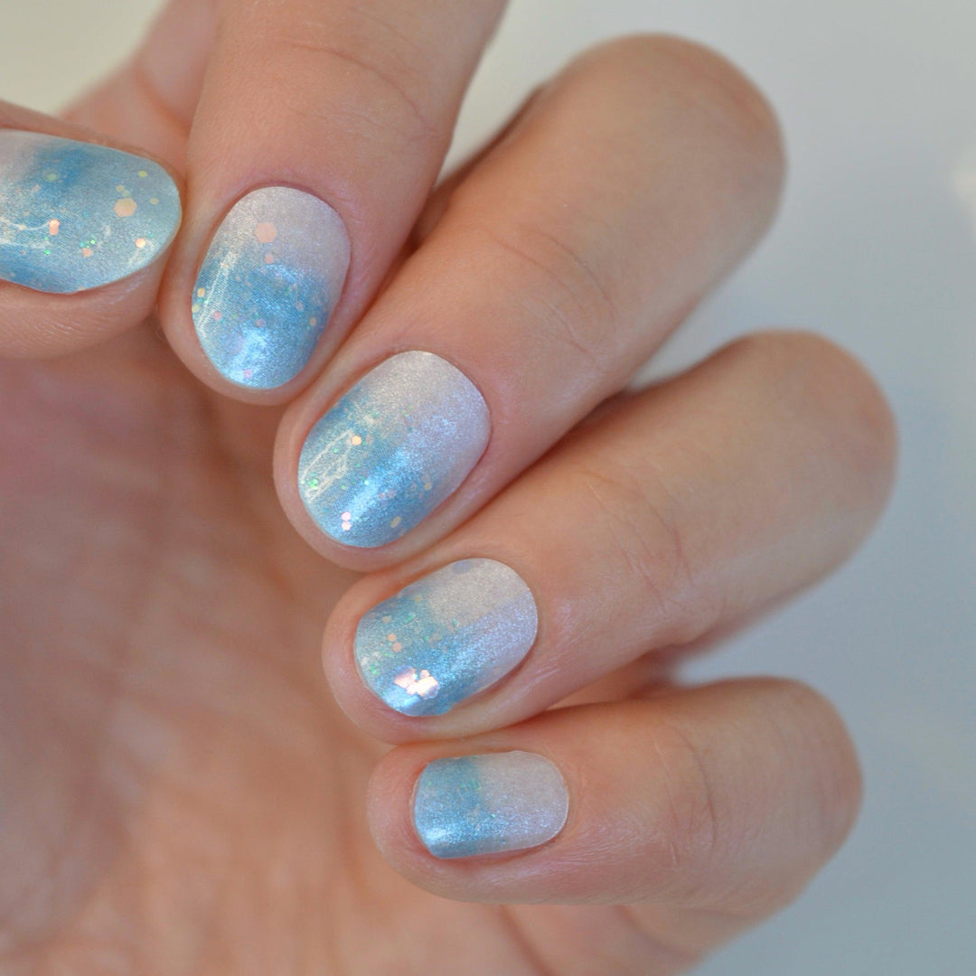 Self Titled Taylor Edition (Eras Tour)| Turquoise Glitter Nail Polish Wrap