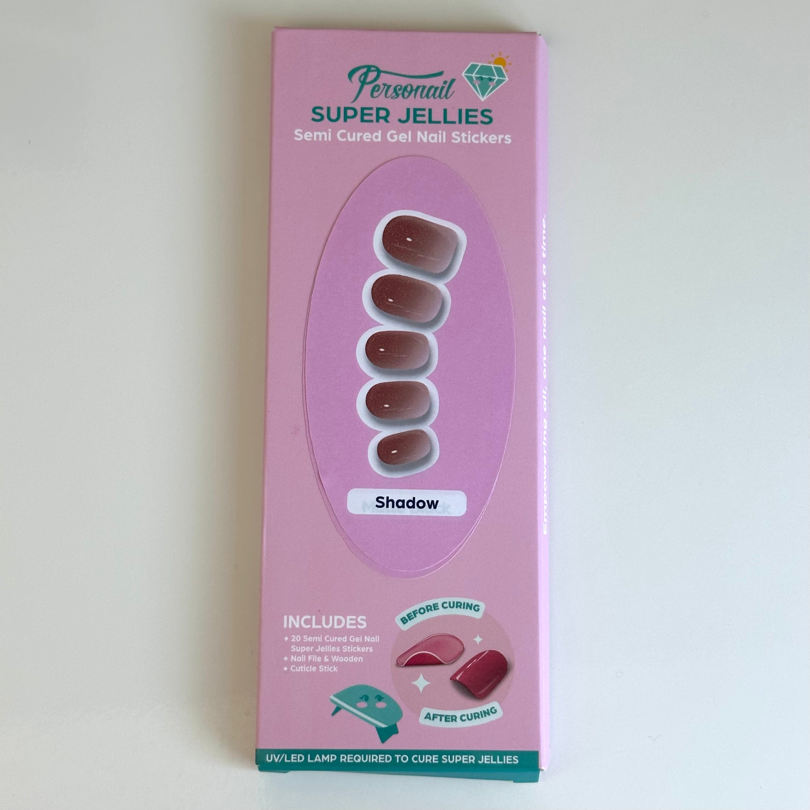 Shadow | Super Jellies DIY Hard Semi Cured Gel Nail Wraps