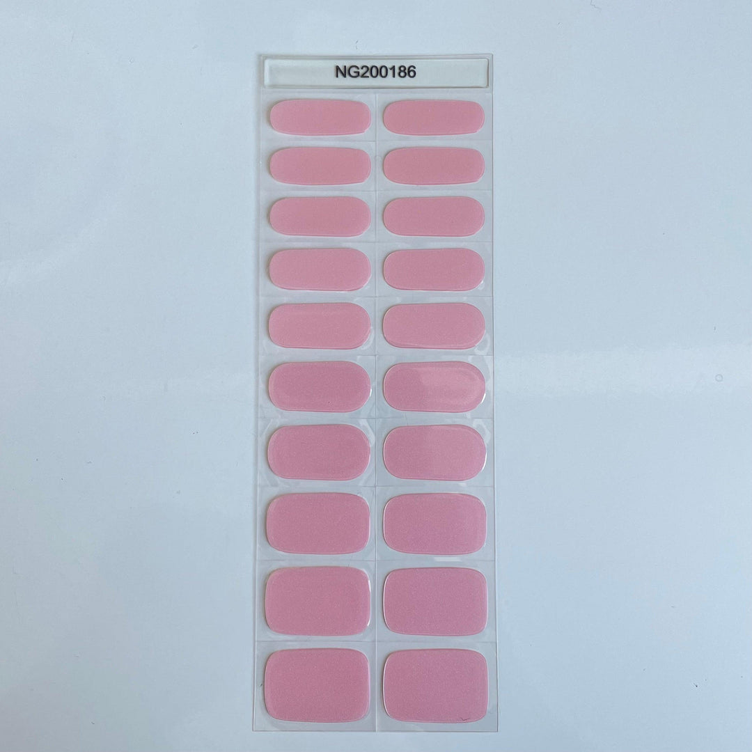 Shiny Pink | Super Jellies DIY Hard Semi Cured Gel Nail Wraps
