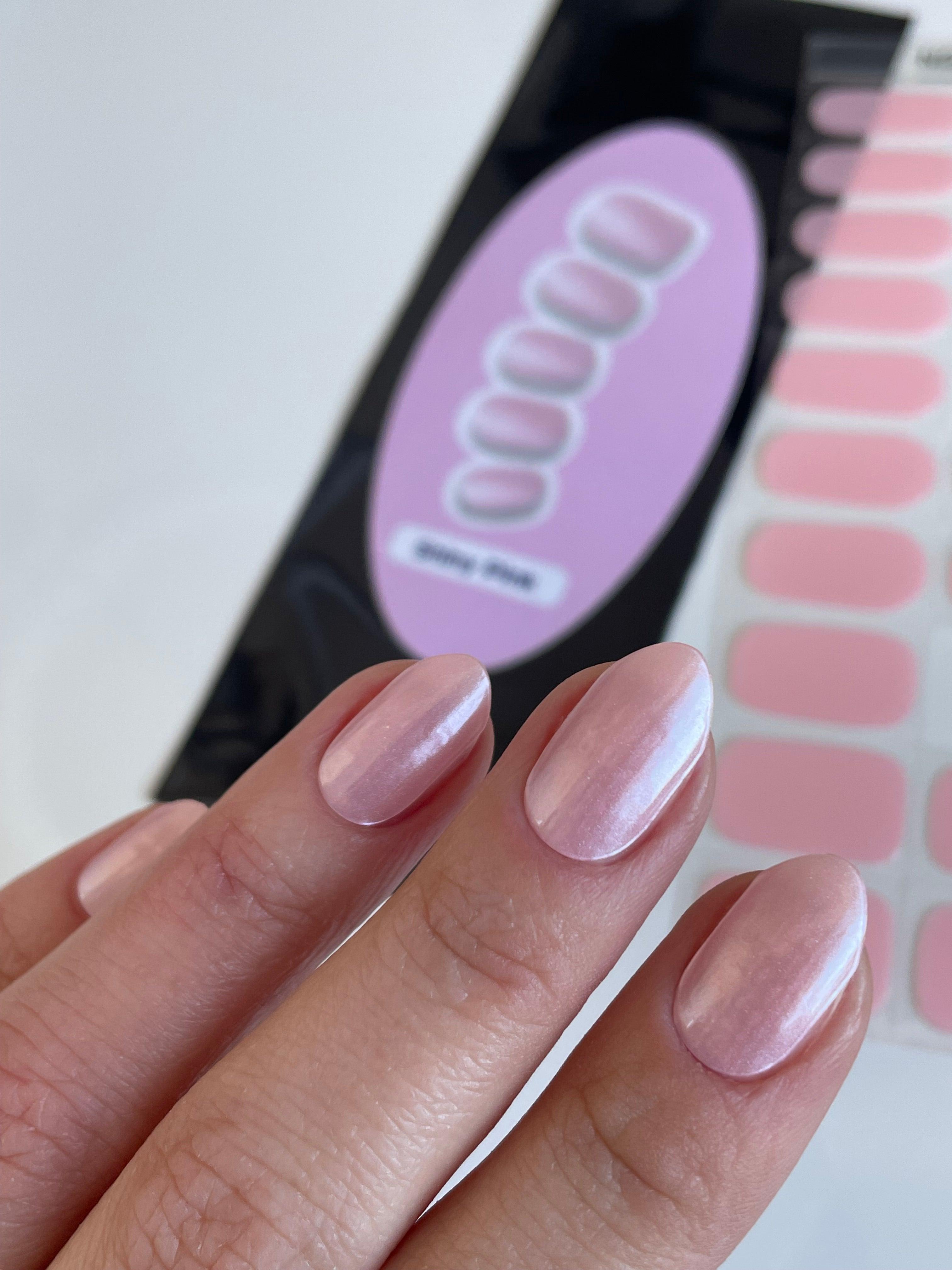 Shiny Pink | Super Jellies DIY Hard Semi Cured Gel Nail Wraps