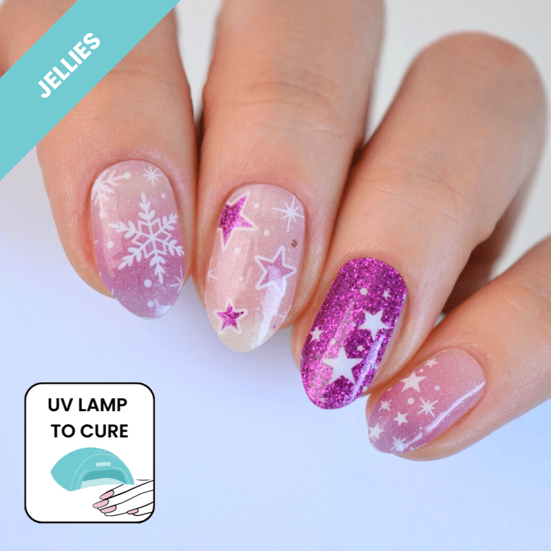 Sparklers | Jellies DIY Soft Semi Cured Gel Nail Wraps