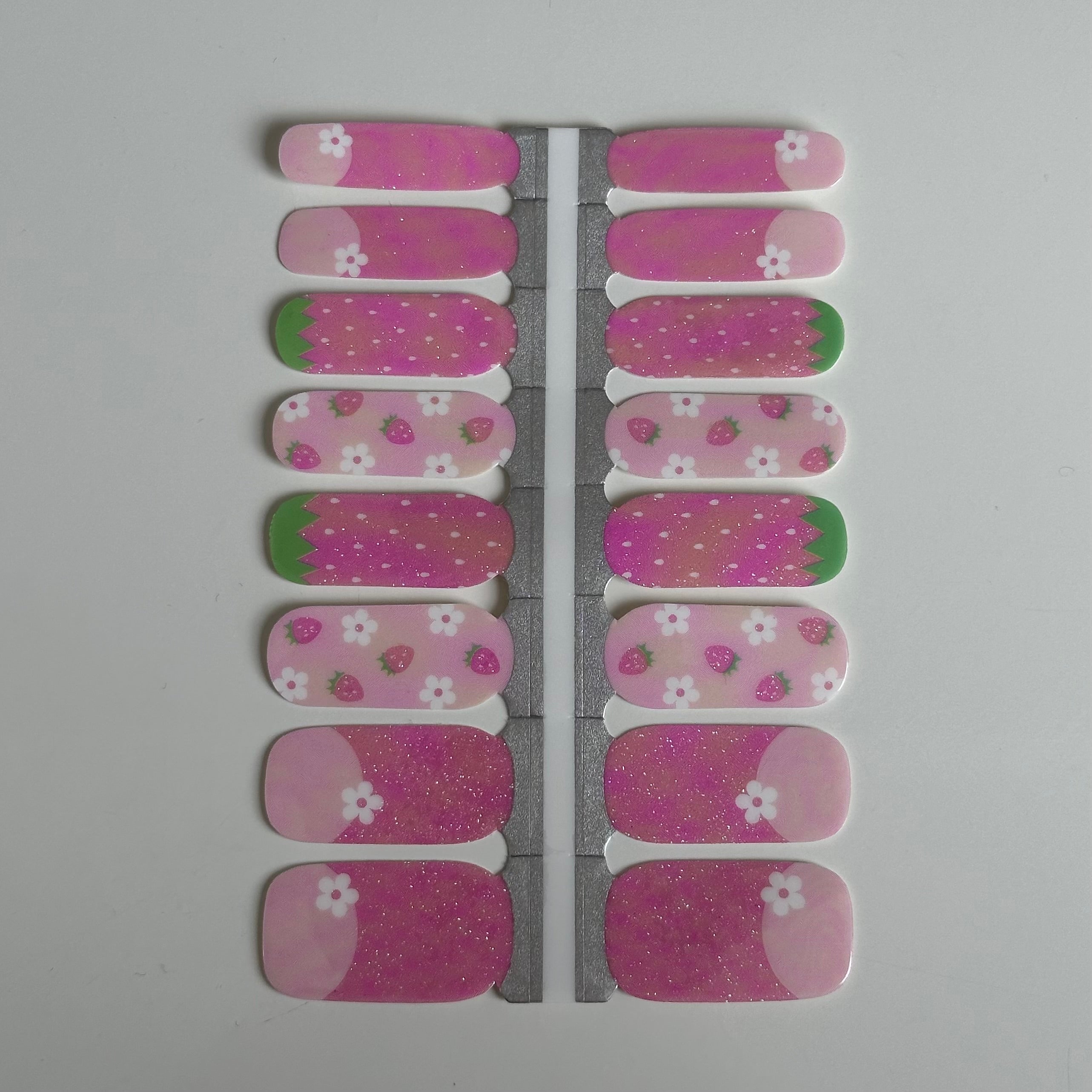 Strawberries & Cream | Nail Polish Wraps