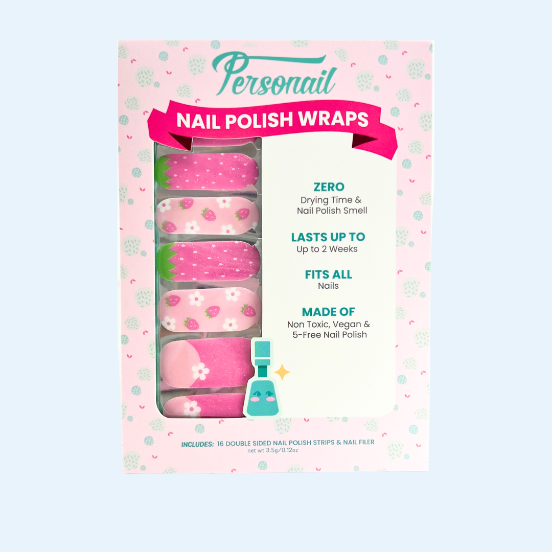 Strawberries & Cream | Nail Polish Wraps