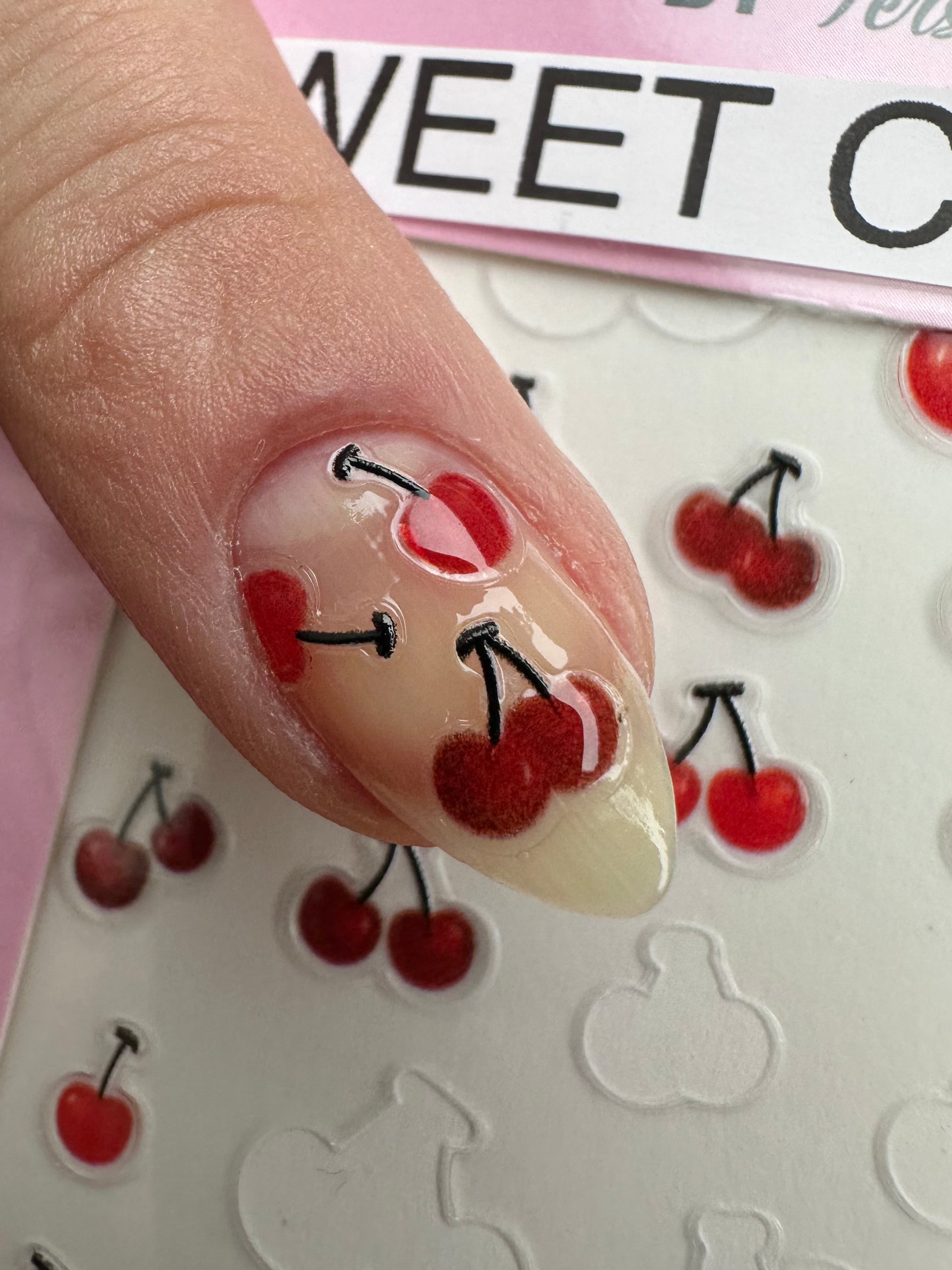 Sweet Cherry PLAY Nail Art Sticker