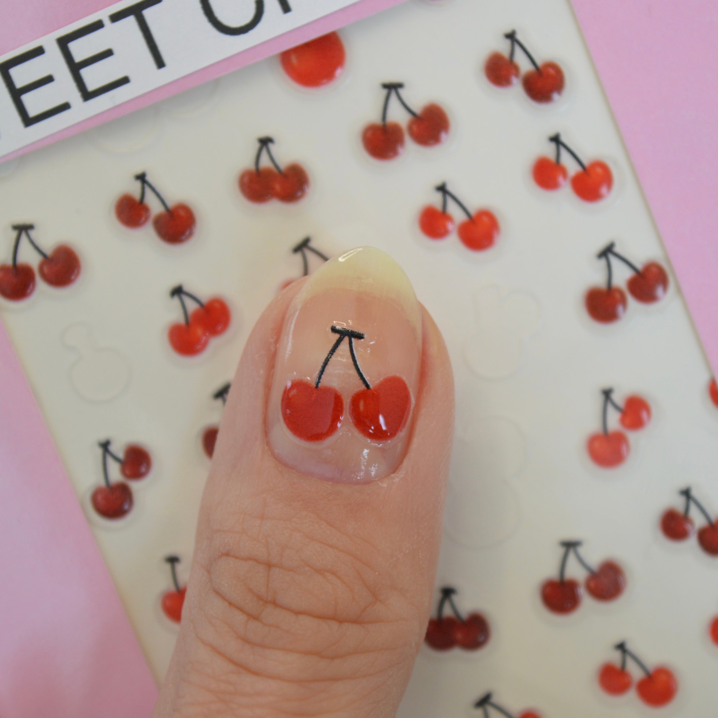 Sweet Cherry PLAY Nail Art Sticker