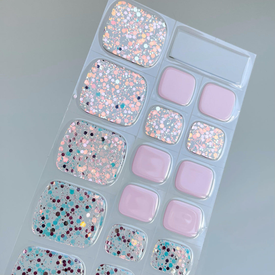 (Pedi/Toes) Twinkle Toes Semi Cured Gel Nail Wraps