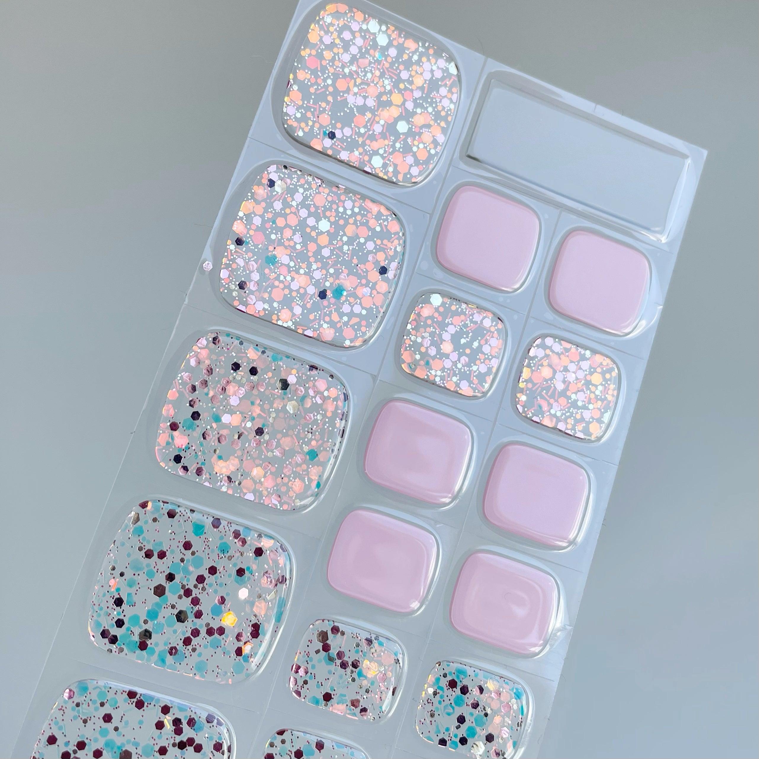 (Pedi/Toes) Twinkle Toes Semi Cured Gel Nail Wraps