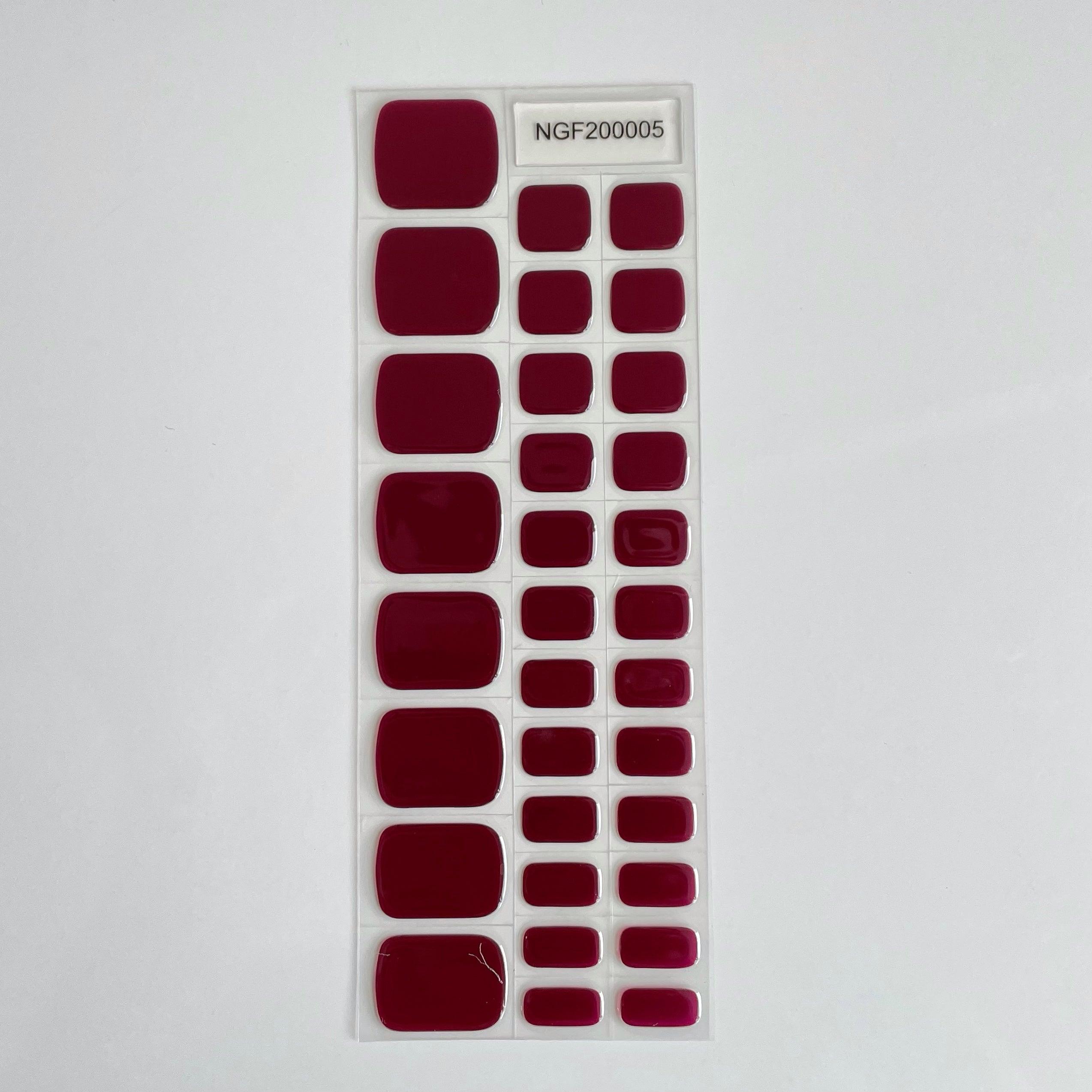 (Pedi/Toes) Vampire Semi Cured Gel Nail Wraps