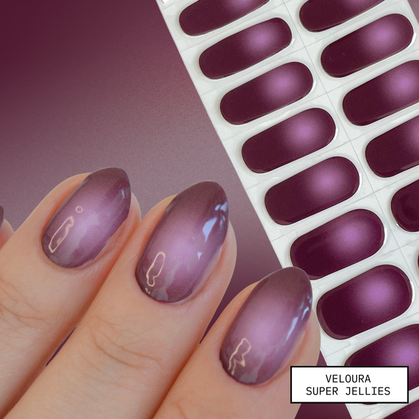 Veloura | Super Jellies DIY Hard Semi Cured Gel Nail Wraps