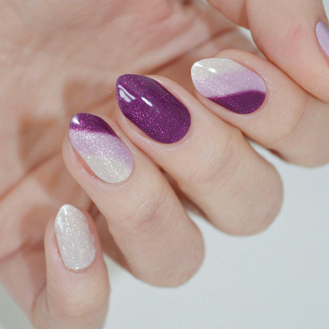 Violet Vortex | Super Jellies DIY Hard Semi Cured Gel Nail Wraps