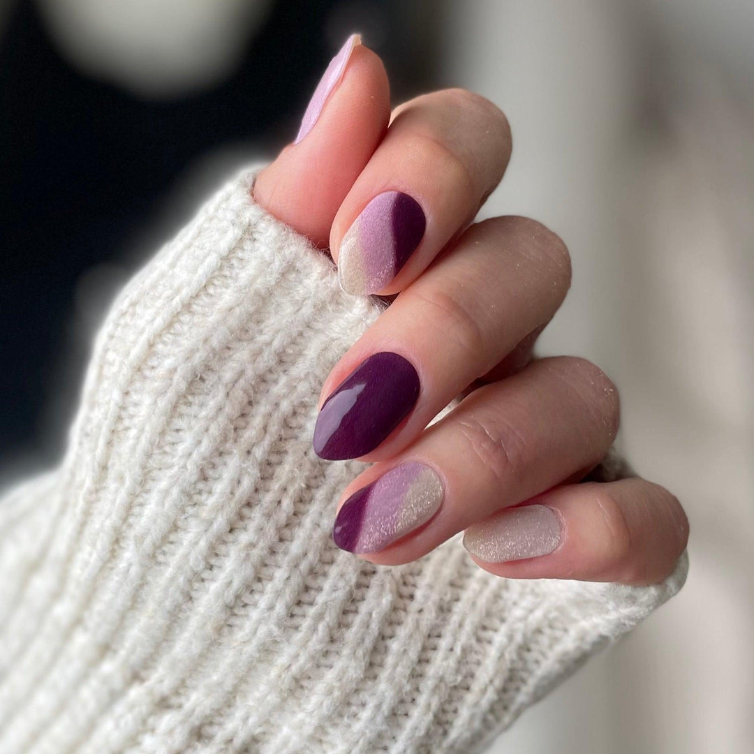 Violet Vortex | Super Jellies DIY Hard Semi Cured Gel Nail Wraps