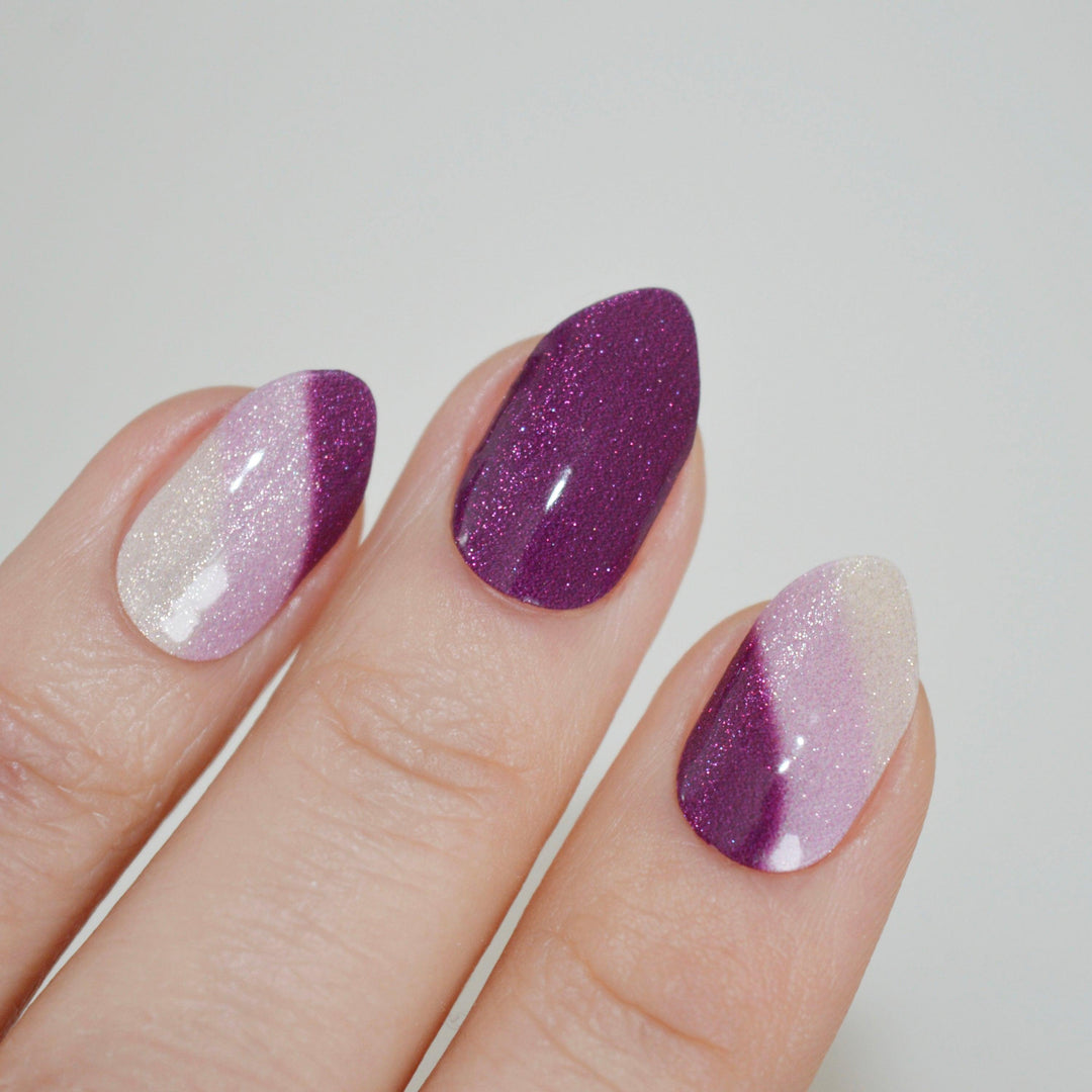 Violet Vortex | Super Jellies DIY Hard Semi Cured Gel Nail Wraps