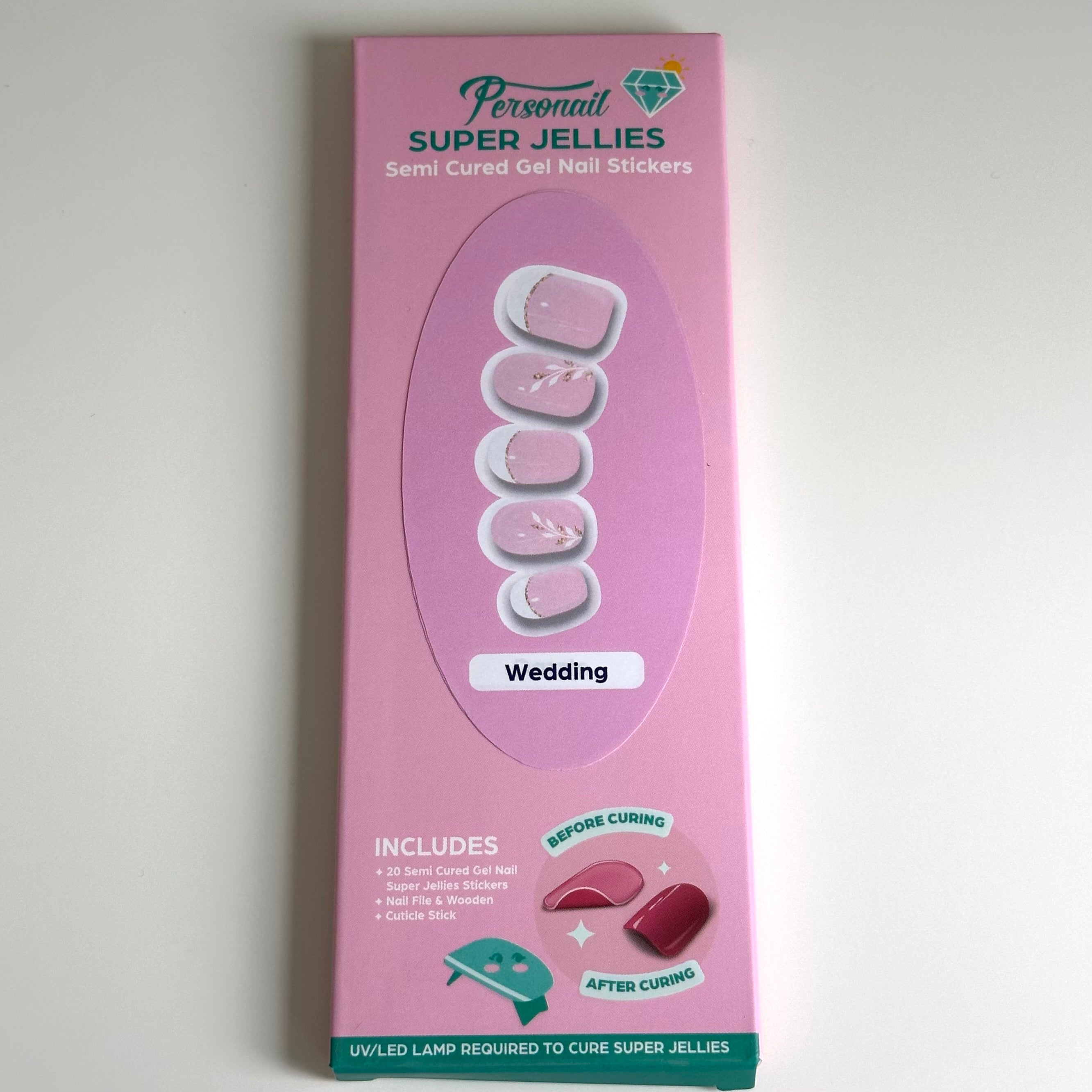Wedding | Super Jellies DIY Hard Semi Cured Gel Nail Wraps