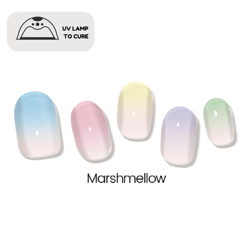 Marshmallow | Jellies DIY Soft Semi Cured Gel Nail Wraps