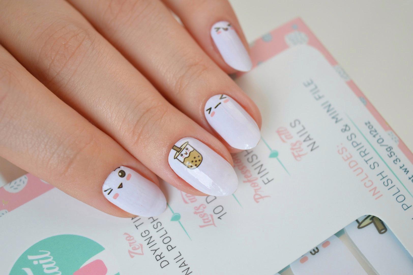 Bubble Tea | Boba Nail Polish Wrap
