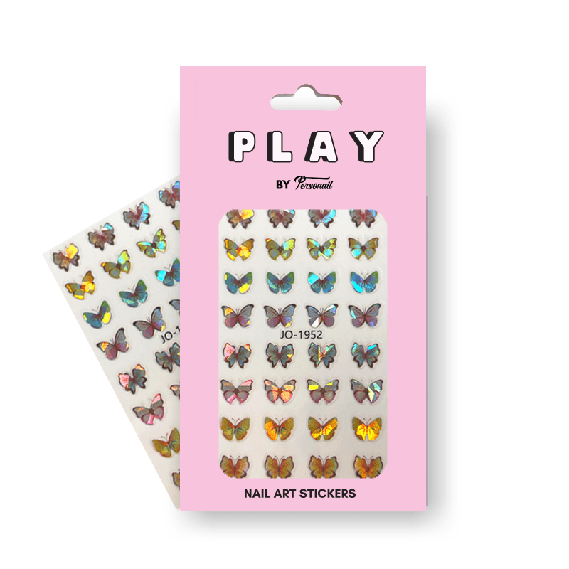 Butterfly Rainbow PLAY Nail Art Sticker
