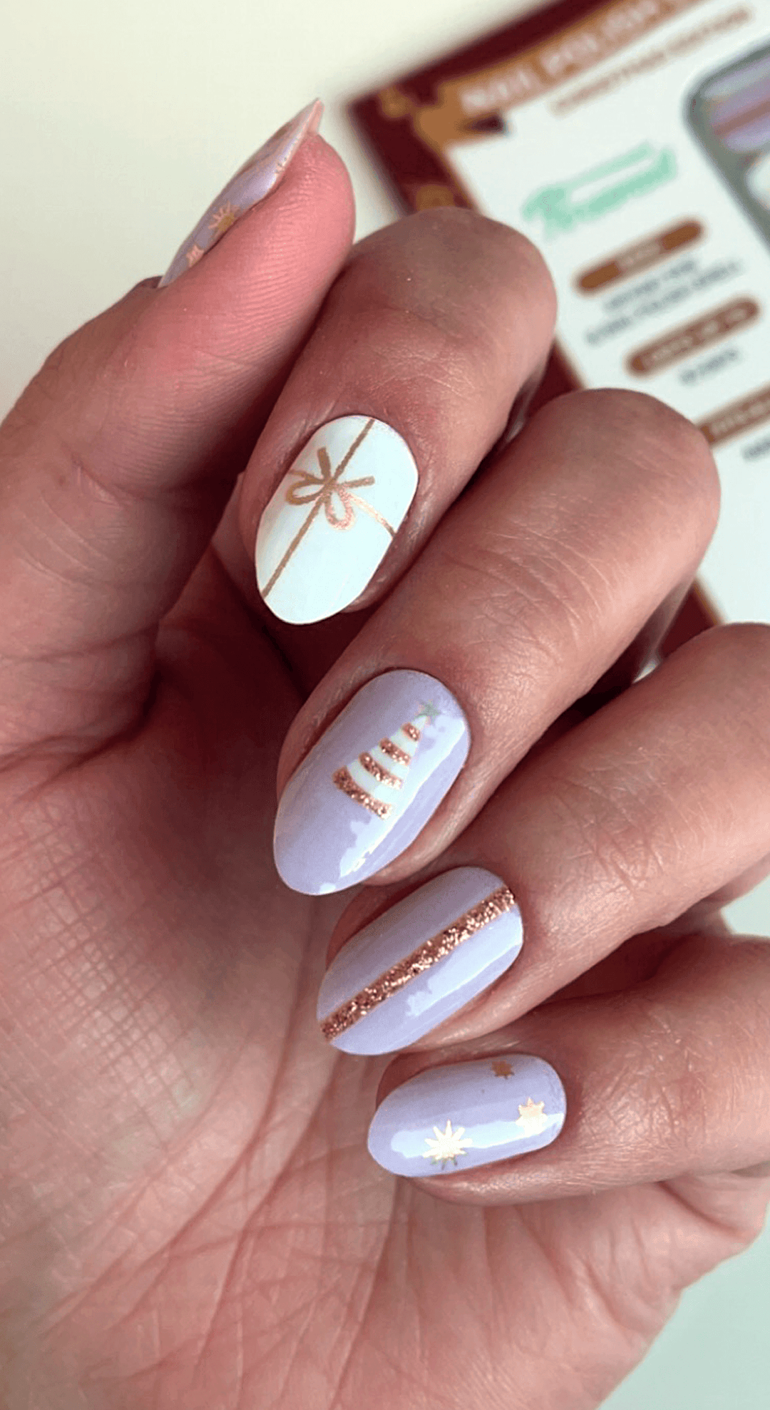 Dancer | Neutral Christmas Nail Polish Wrap