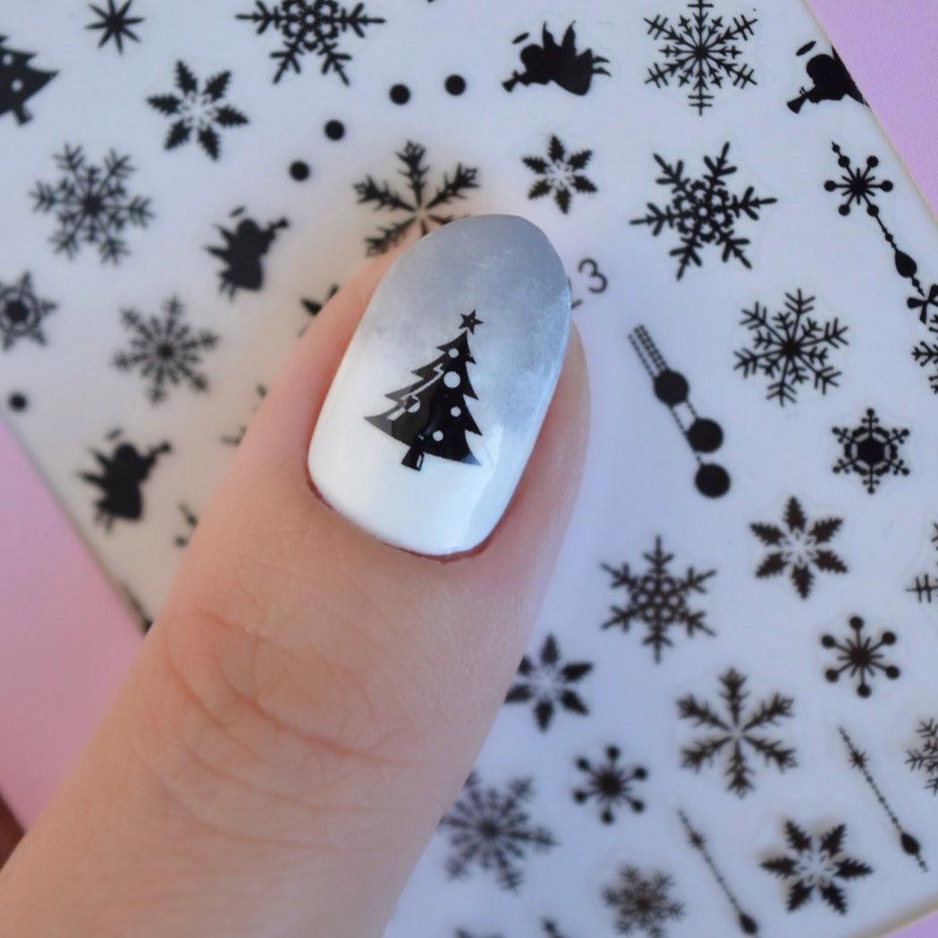 Dark Christmas PLAY Nail Art Sticker