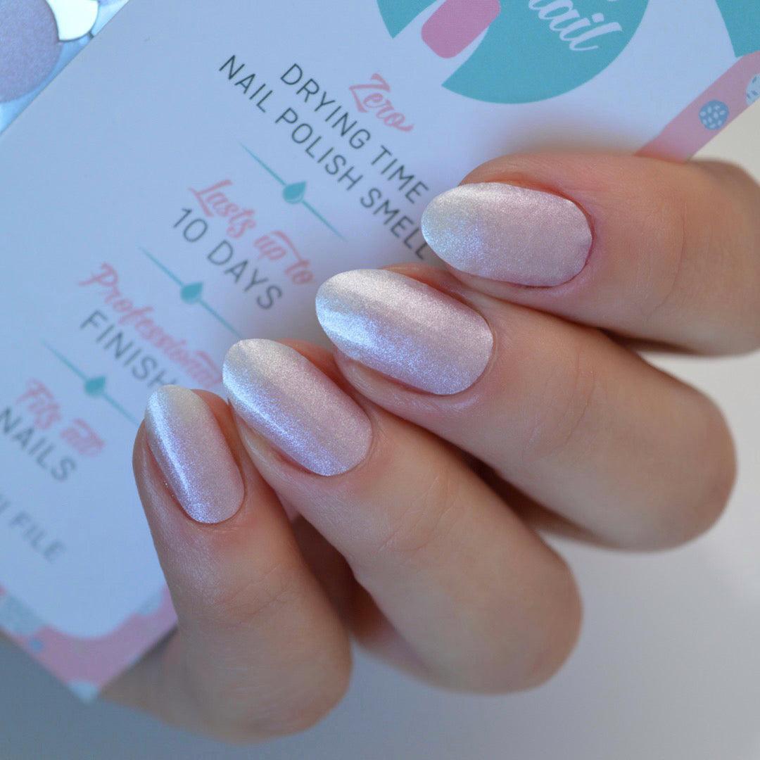 Glazed Donut | Frosted French Ombre Nail Polish Wrap