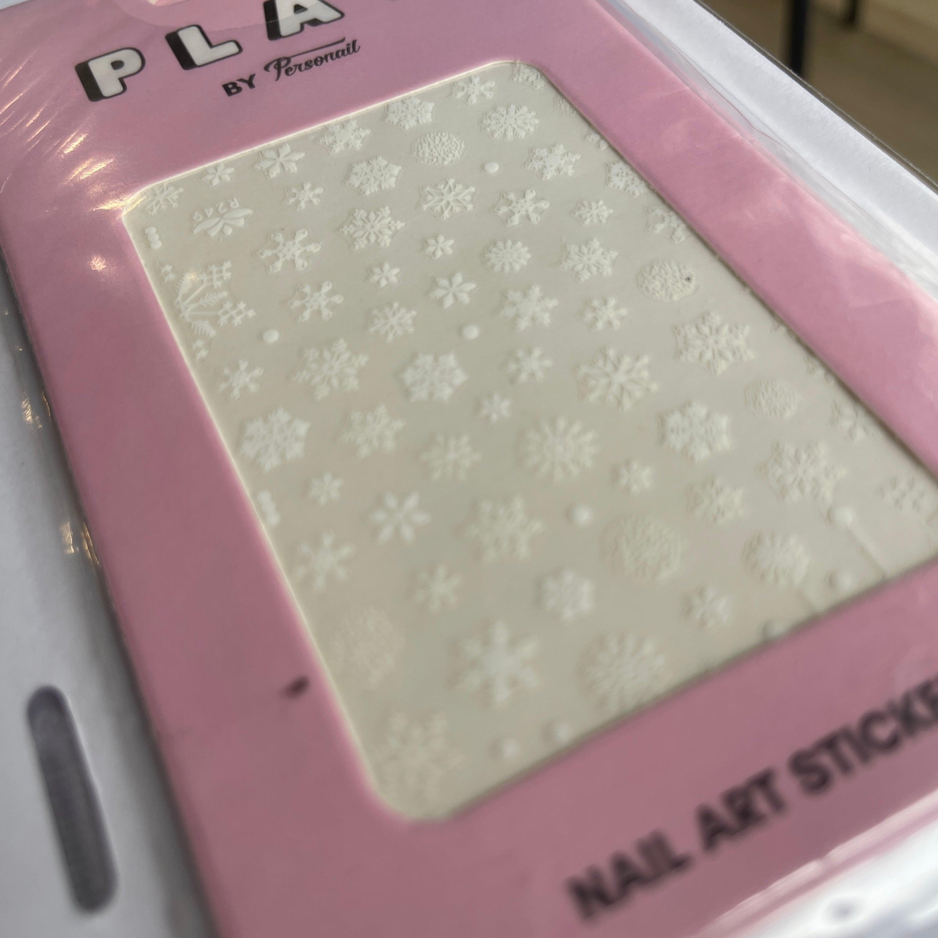 Snowy PLAY Nail Art Sticker