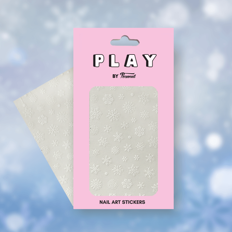 Snowy PLAY Nail Art Sticker