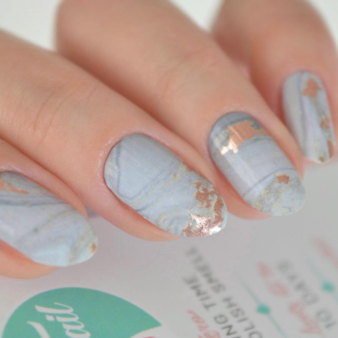 Storm | Grey Marble Nail Polish Wrap