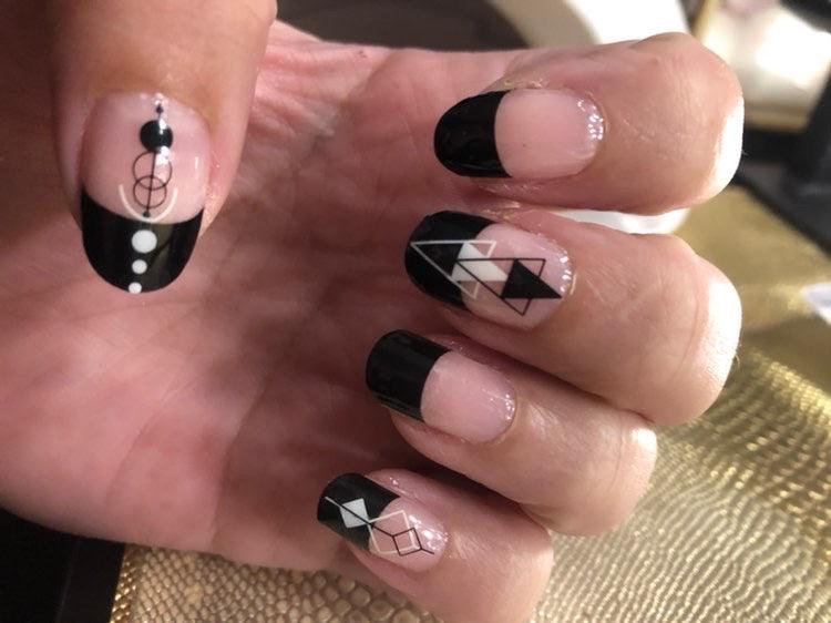 Black Tips | French Tip Nail Polish Wraps