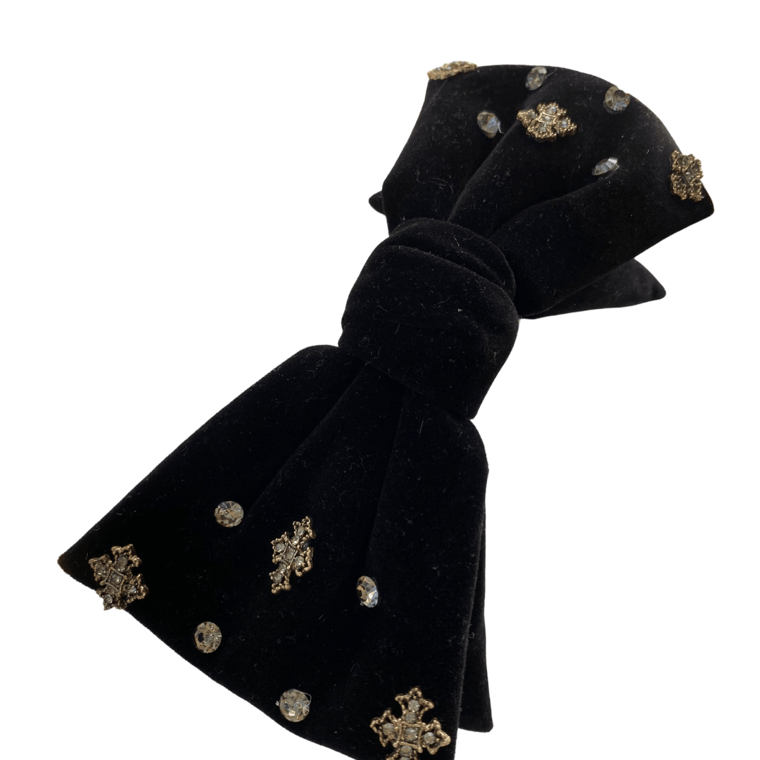Personail headband Caroline Big Bow Headband (Black)