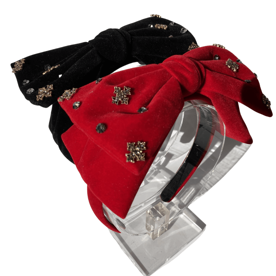 Personail headband Caroline Big Bow Headband (Black)