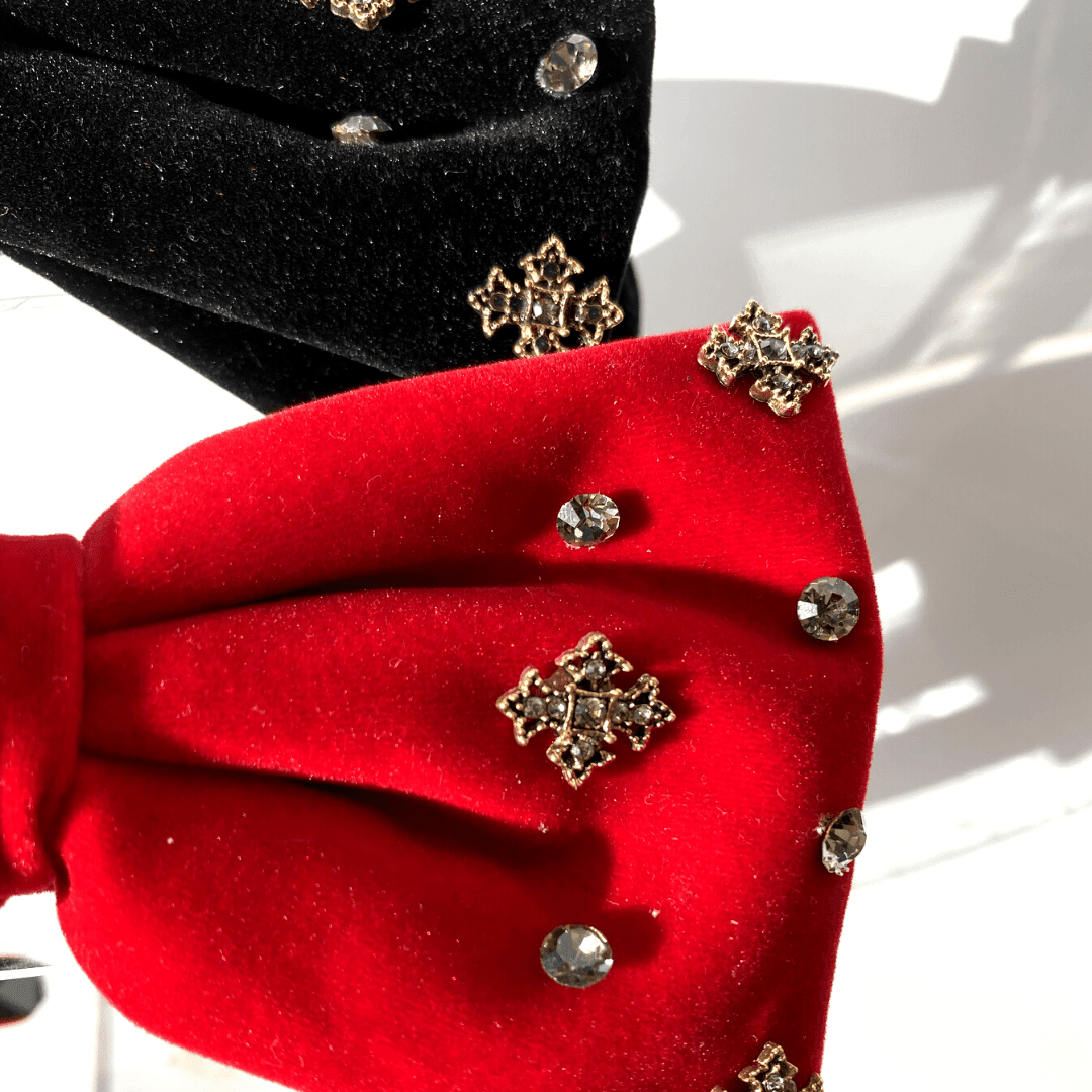 Personail headband Caroline Big Bow Headband (Red)