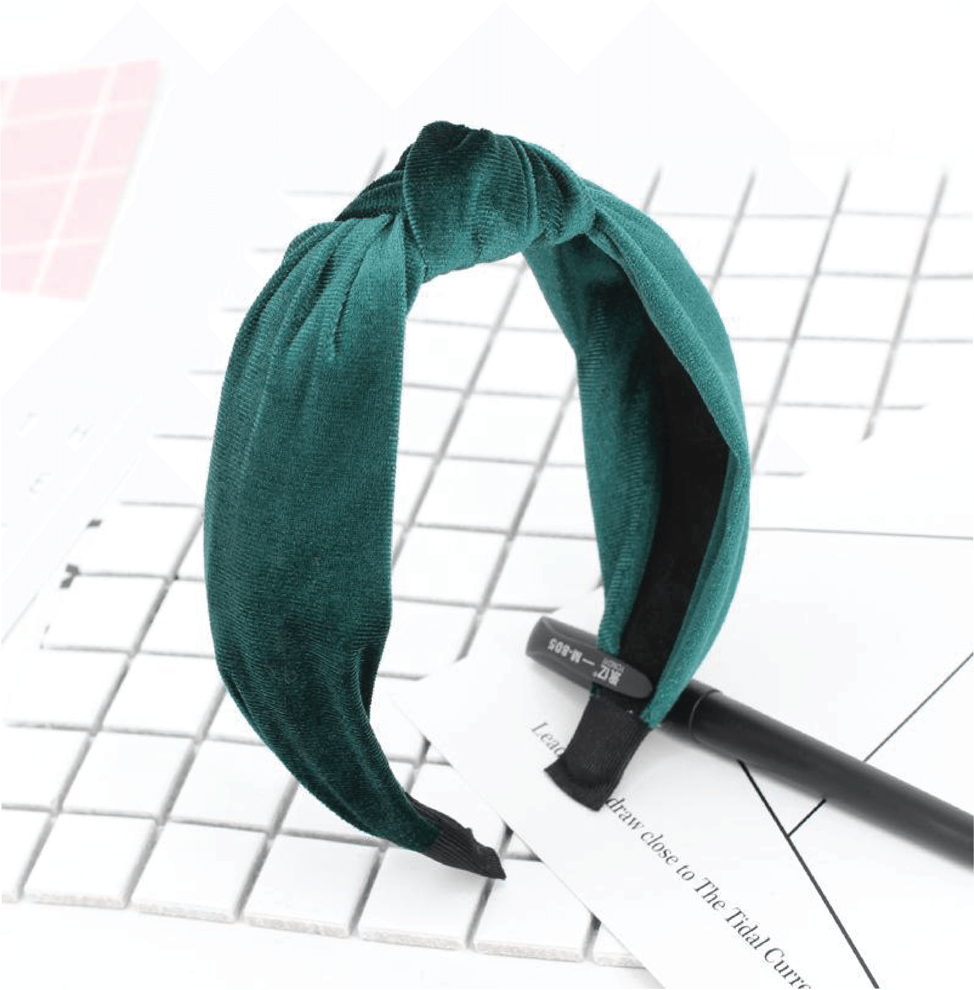 Personail headband Erin Headband (Emerald Green)