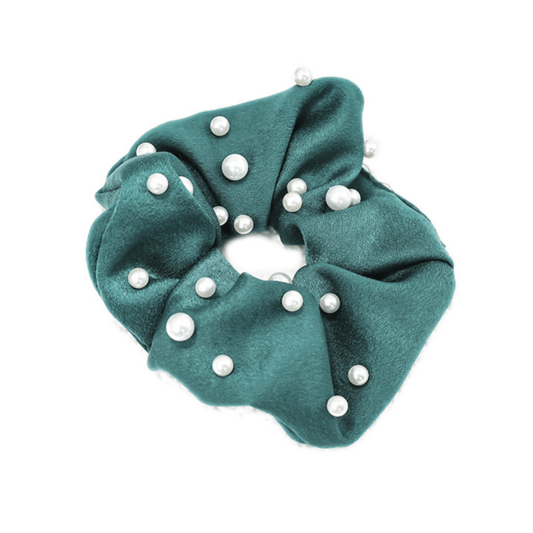 Personail headband Green Olivia Scrunchie