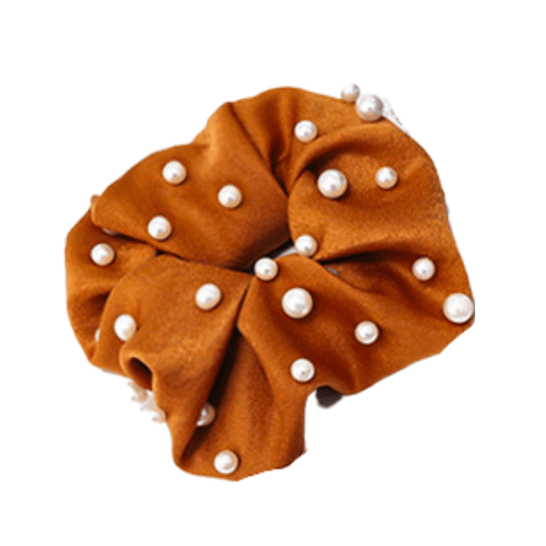 Personail headband Mustard Olivia Scrunchie