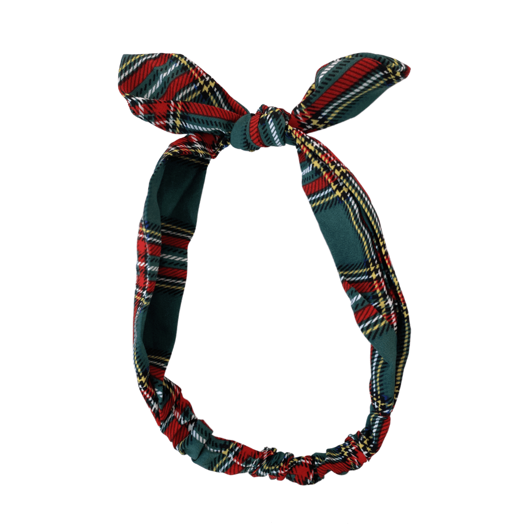 Personail headband Tartan Head Wrap