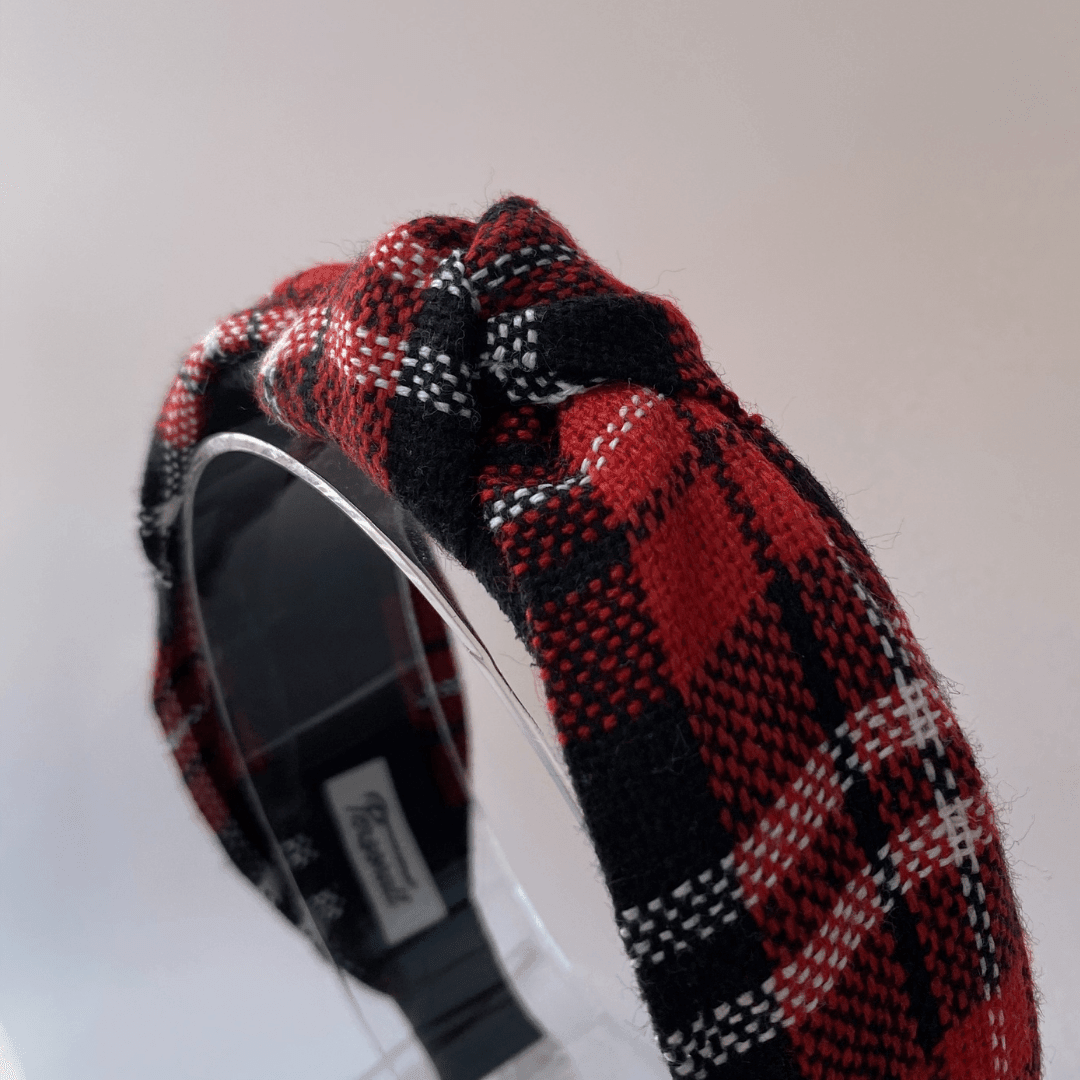 Personail headband Tartan Headband
