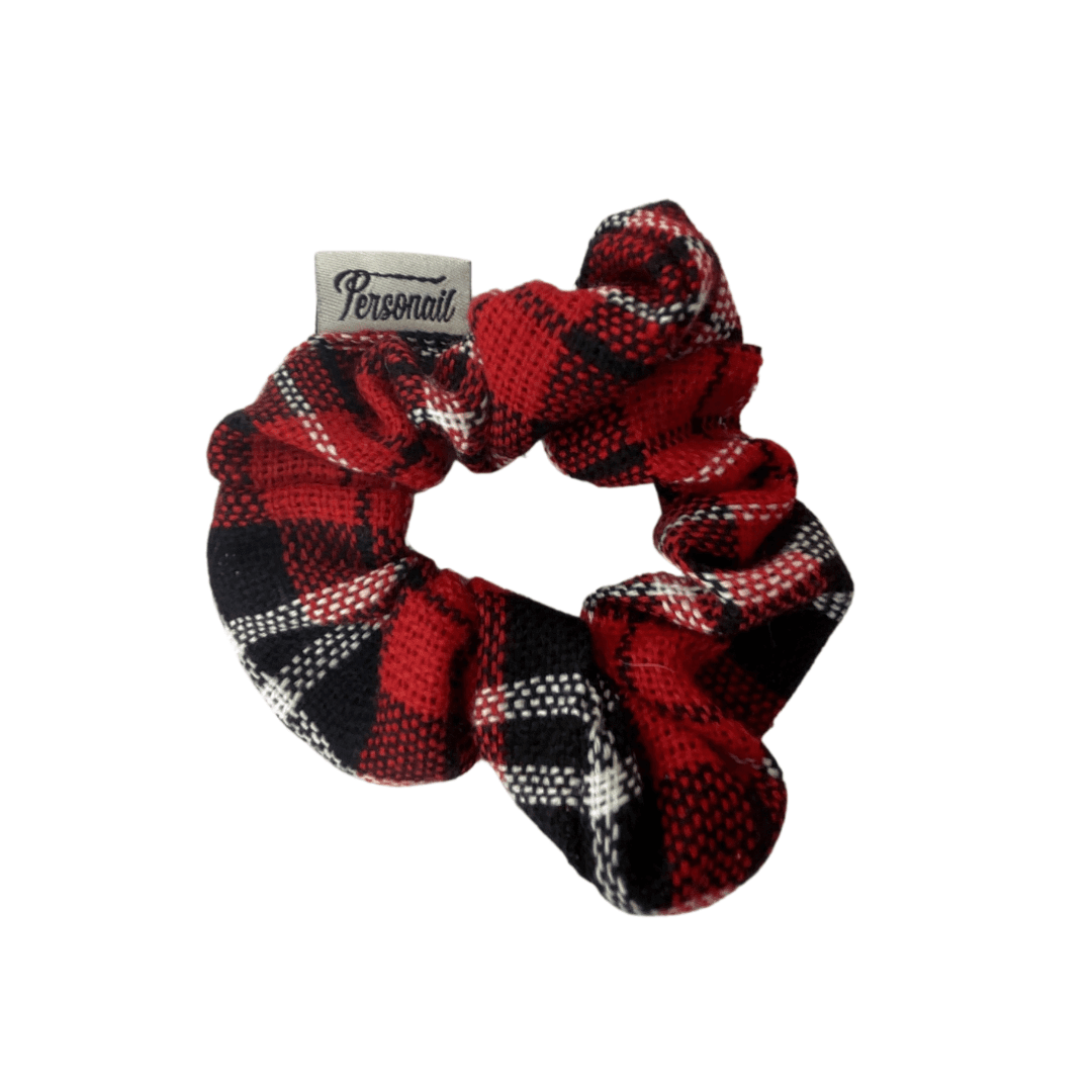 Personail headband Tartan Scrunchie