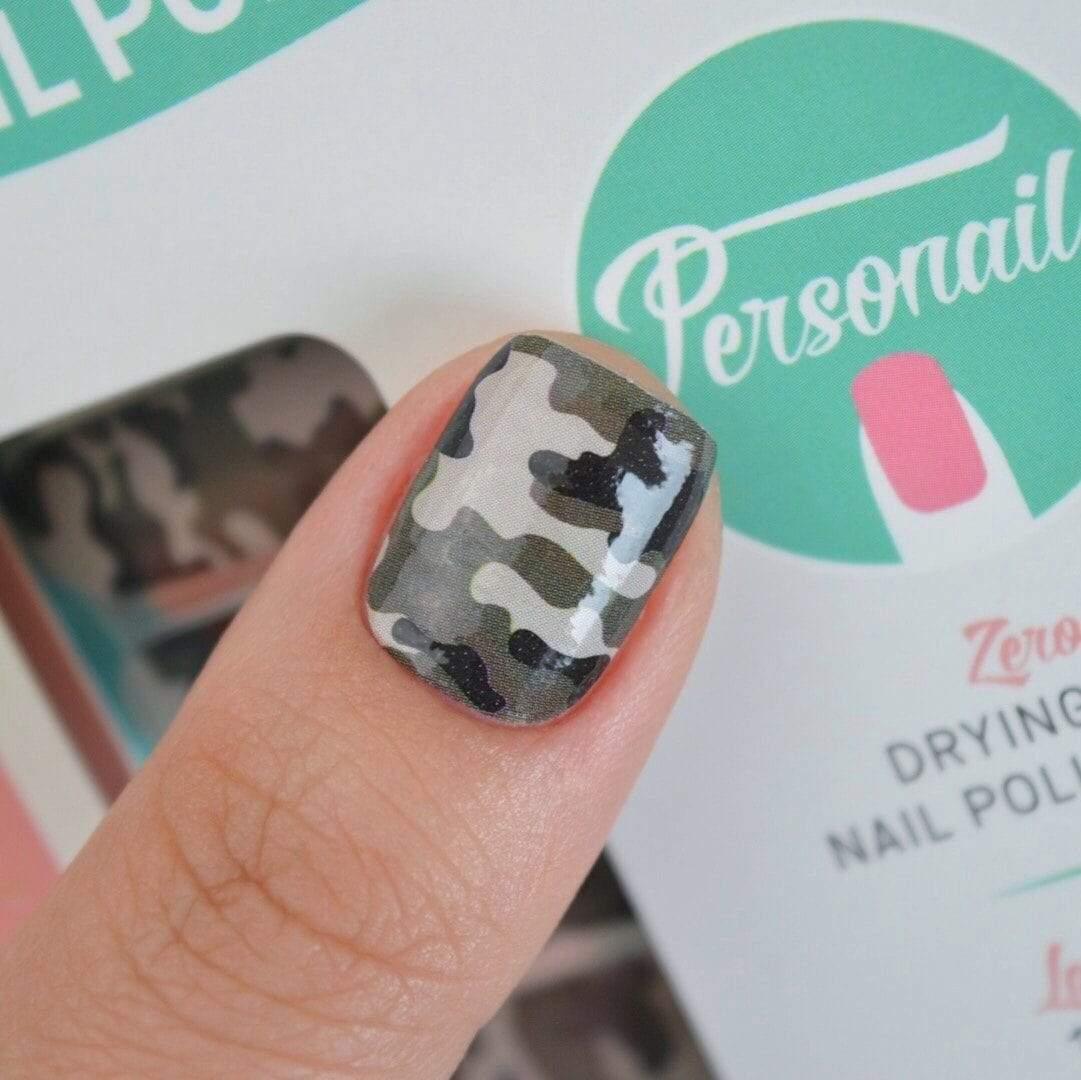 Personail Nail Wraps Camo