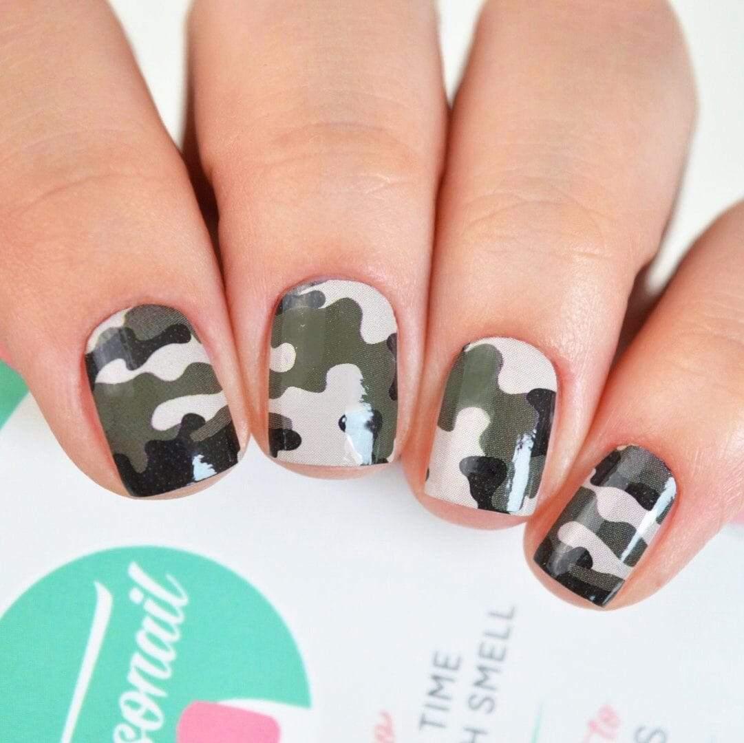 Personail Nail Wraps Camo