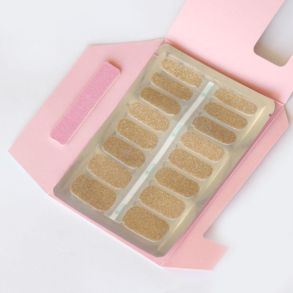 Personail Nail Wraps Champagne Glitter