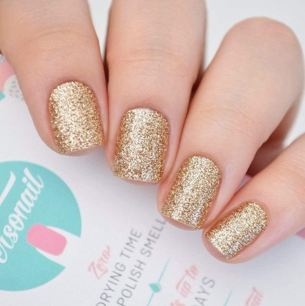 Personail Nail Wraps Champagne Glitter