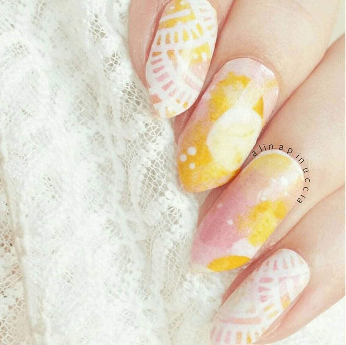 Personail Nail Wraps Citrus Watercolour by Jess The Chen