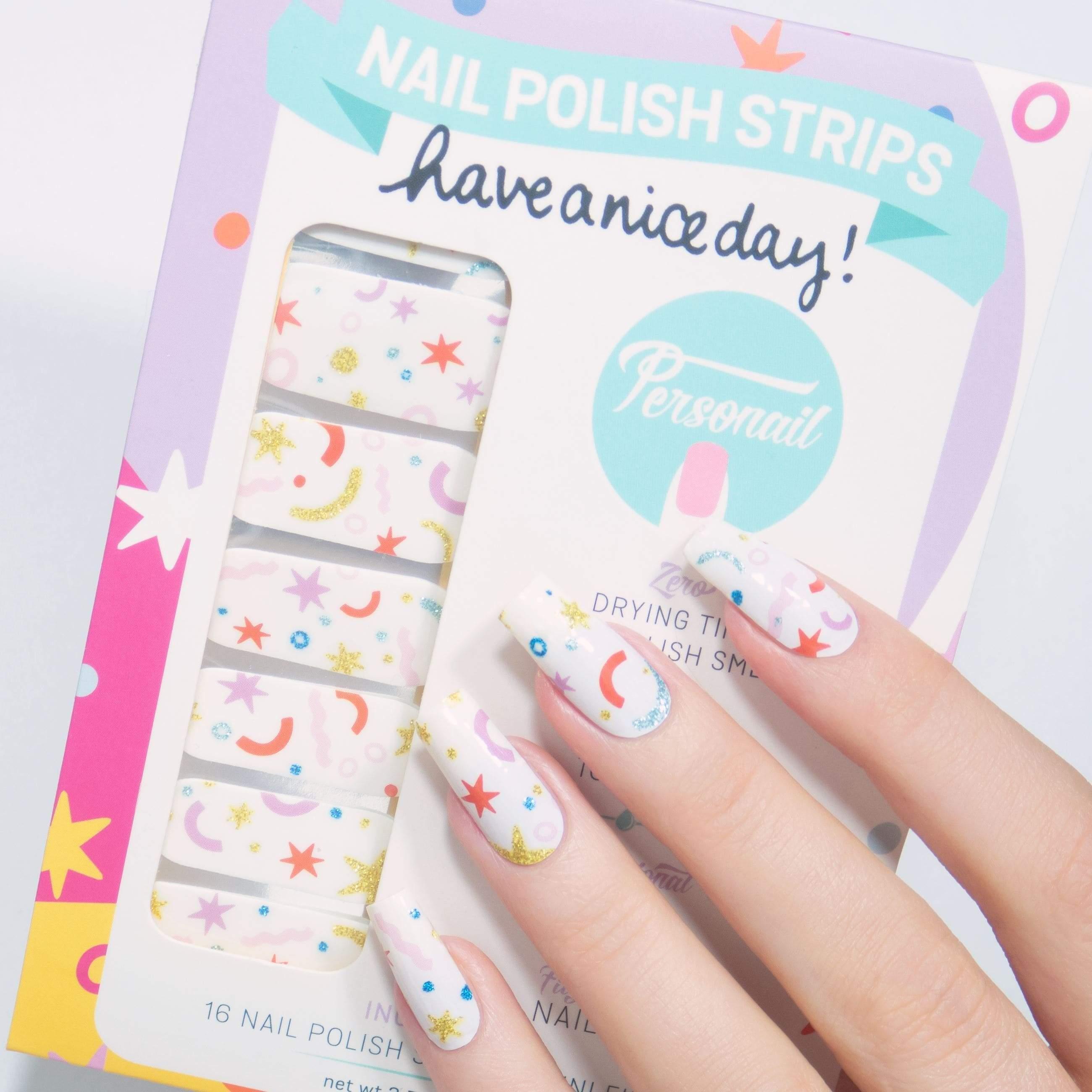 Personail Nail Wraps Confetti Queen by Have A Nice Day