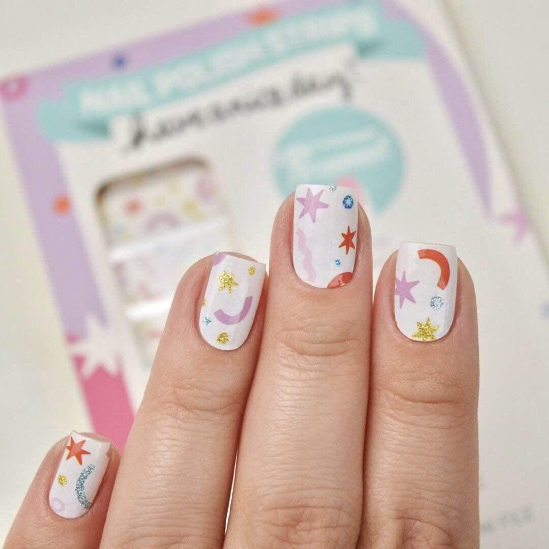 Personail Nail Wraps Confetti Queen by Have A Nice Day