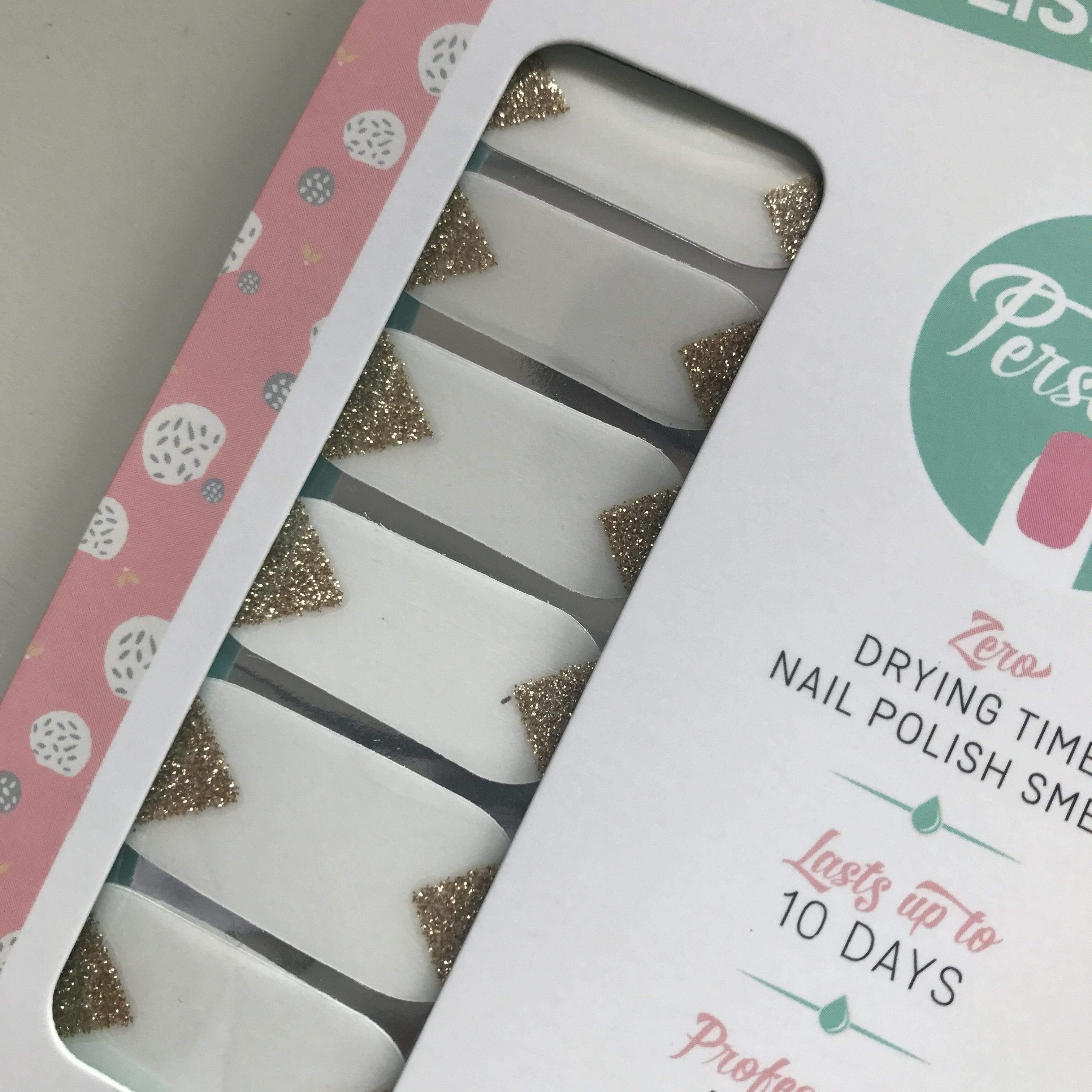 Personail Nail Wraps Cover Up in Gold (Transparent)