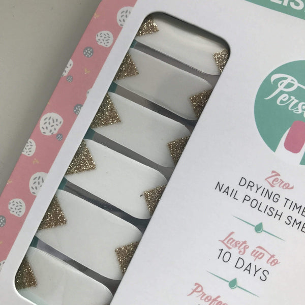 Personail Nail Wraps Cover Up in Gold (Transparent)