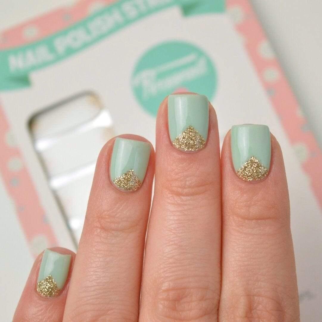 Personail Nail Wraps Cover Up in Gold (Transparent)