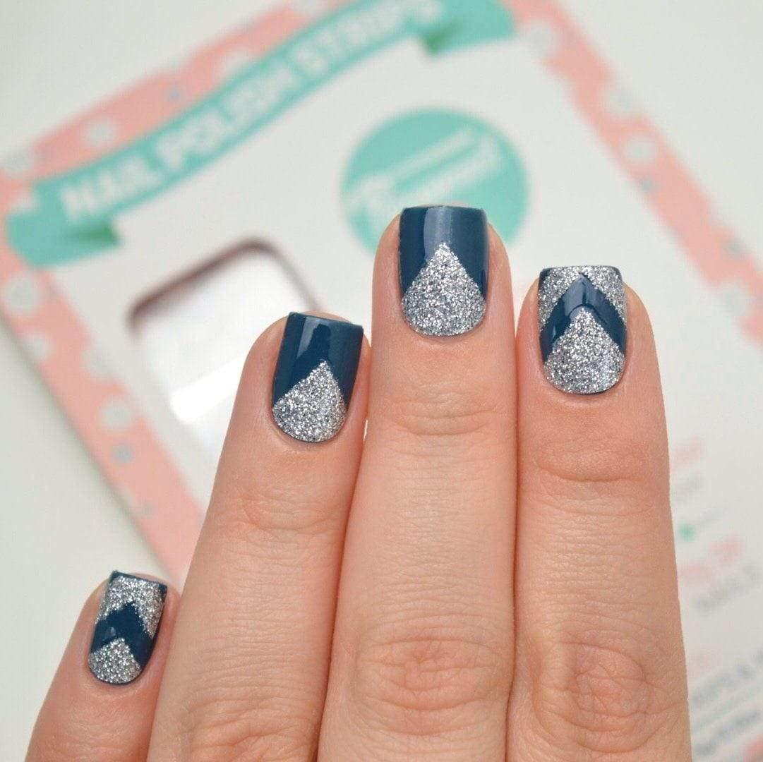 Personail Nail Wraps Cover Up in Silver (Transparent)